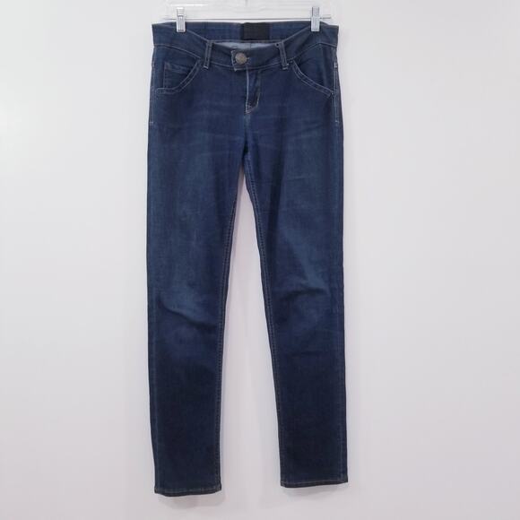 Ottod'Ame Jeans Low Rise Skinny Blue Denim - Picture 1 of 12